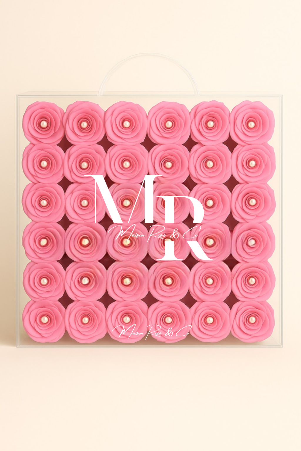 Bouquets – Maison Rosé Florea Bag con Perlas