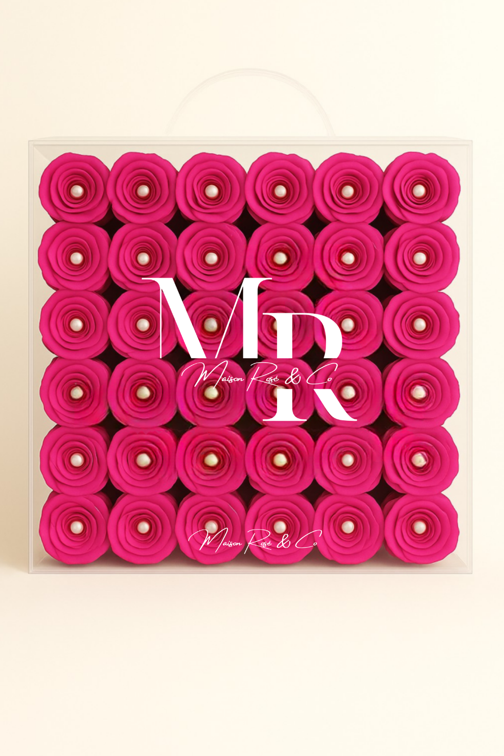 Bouquets – Maison Rosé Florea Bag con Perlas