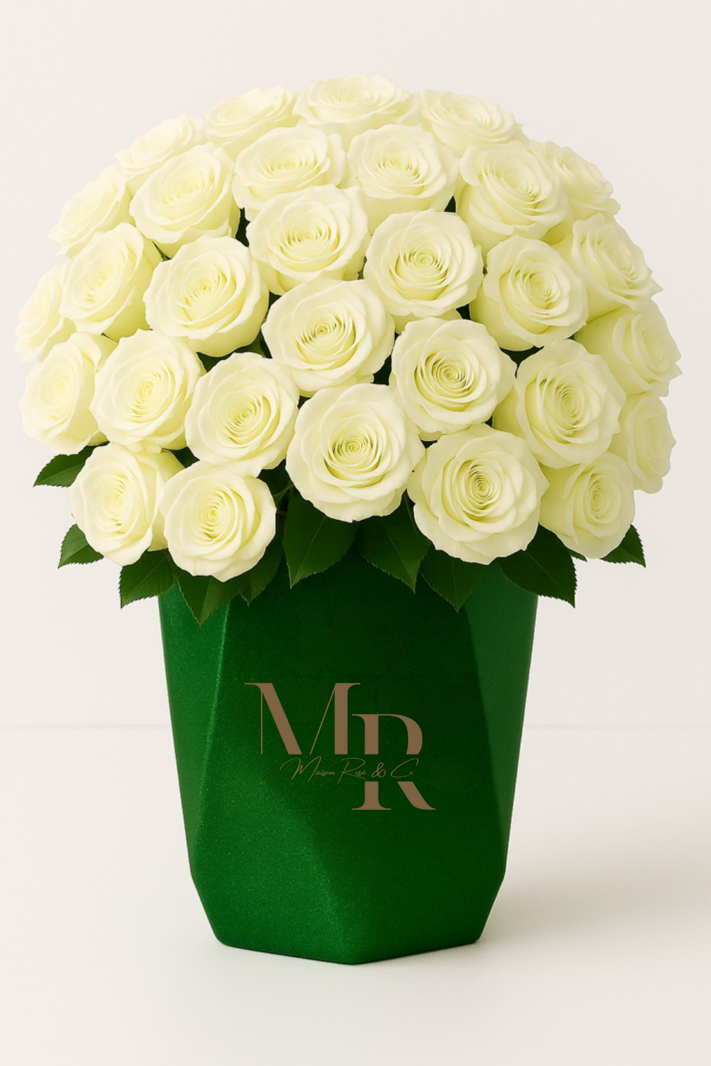 Bouquets – Maison Rosé Maceta Perlada Verde Esmeralda