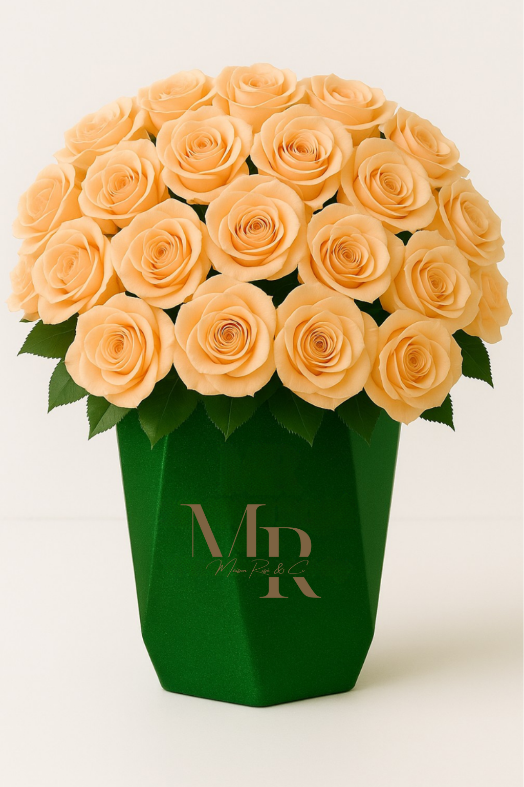 Bouquets – Maison Rosé Maceta Perlada Verde Esmeralda