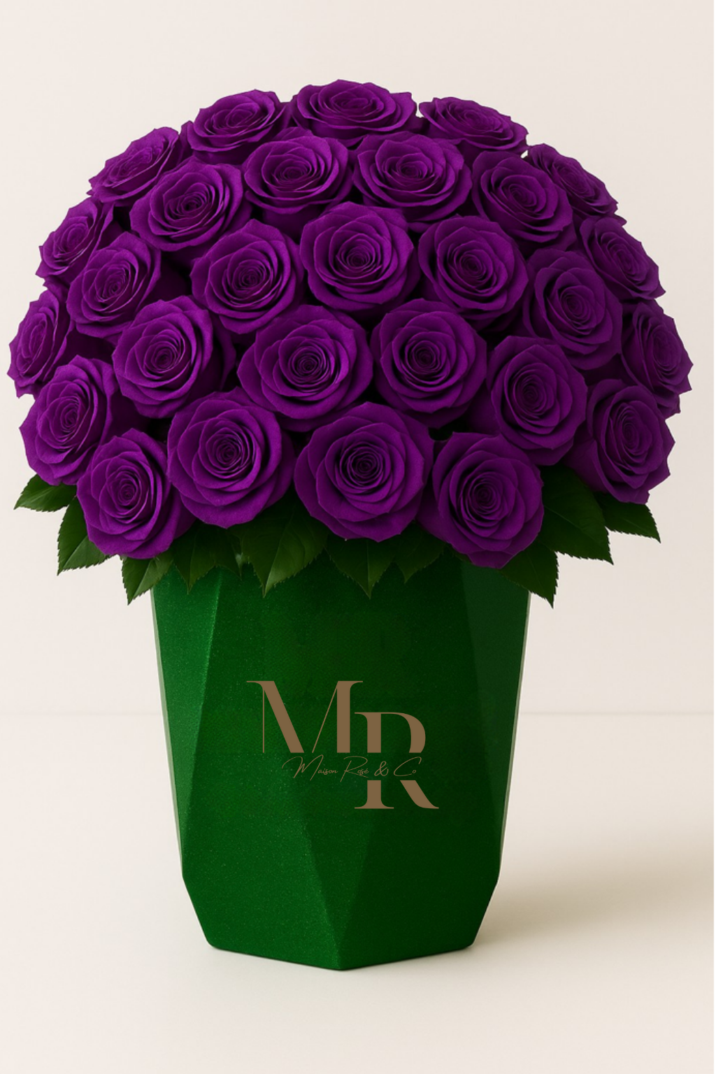 Bouquets – Maison Rosé Maceta Perlada Verde Esmeralda