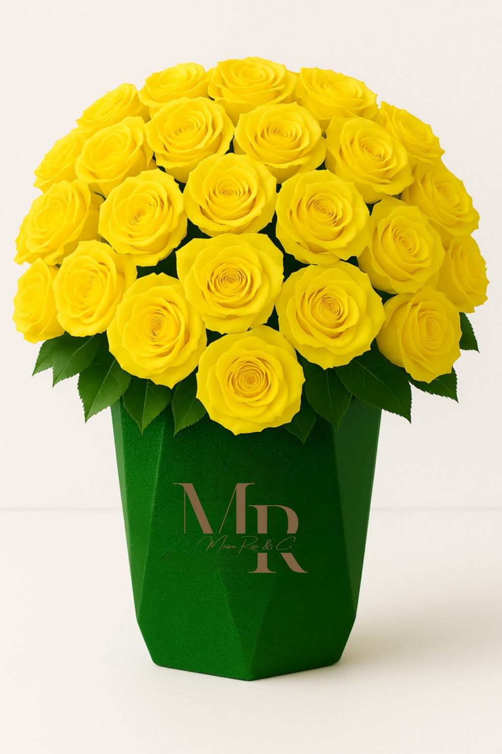 Bouquets – Maison Rosé Maceta Perlada Verde Esmeralda