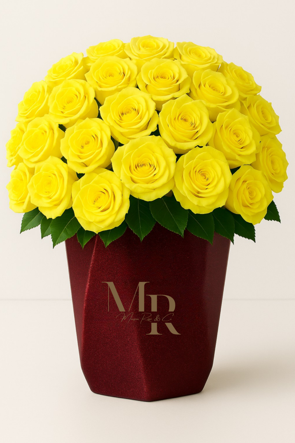 Bouquets – Maison Rosé Maceta Rojo Burgundy Perlado