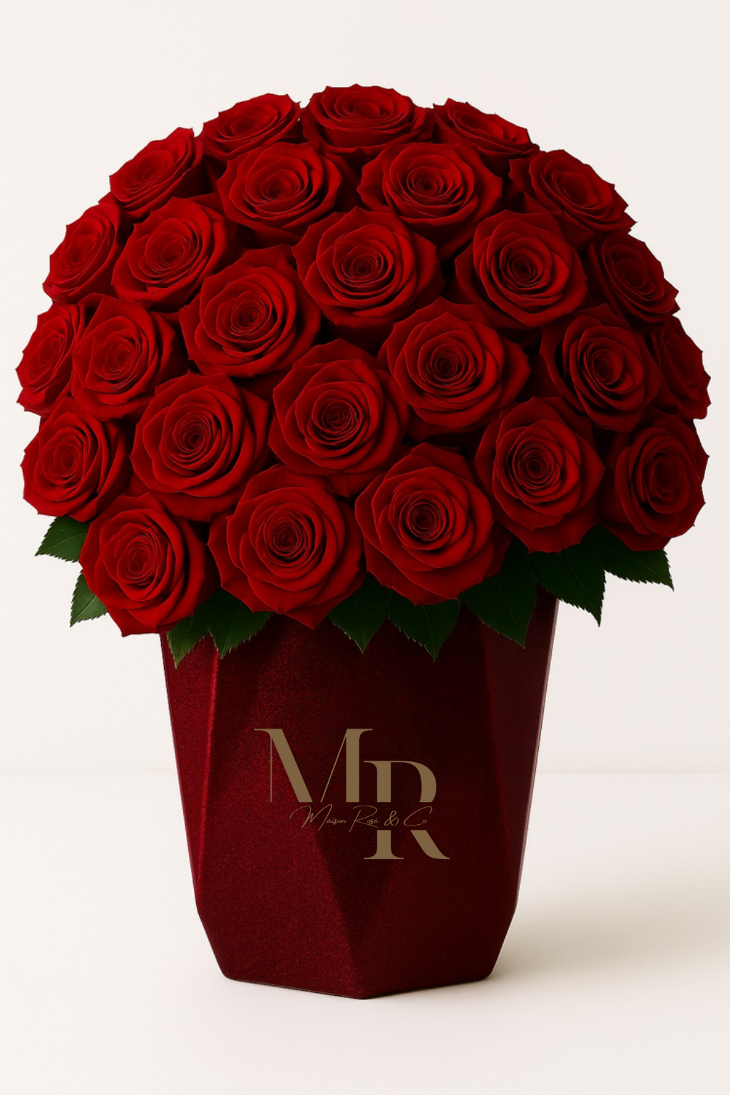 Bouquets – Maison Rosé Maceta Rojo Burgundy Perlado